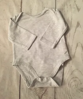 0-3 Months Marl Grey Bodysuit