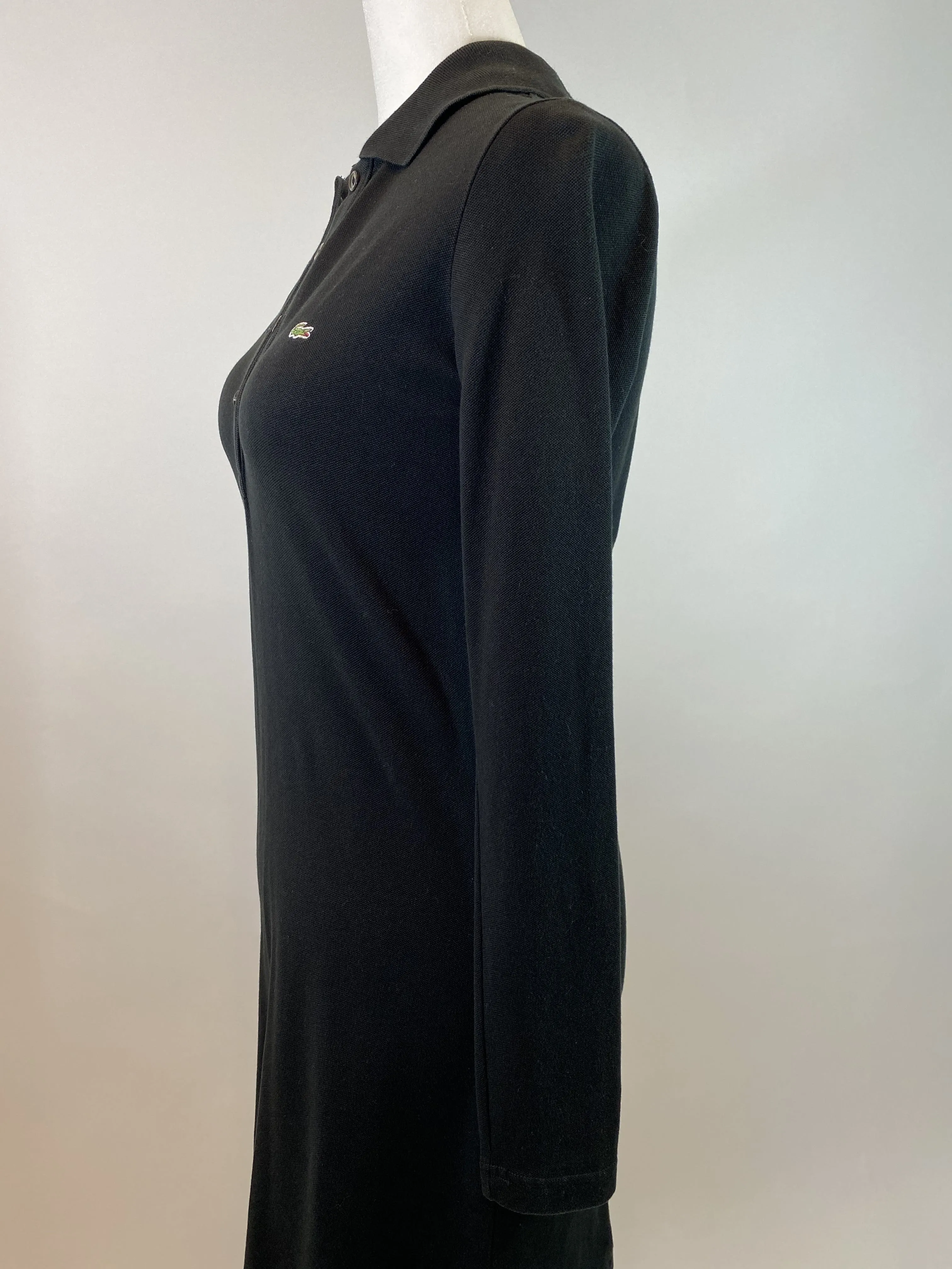 00's Black Polo Dress by Lacoste