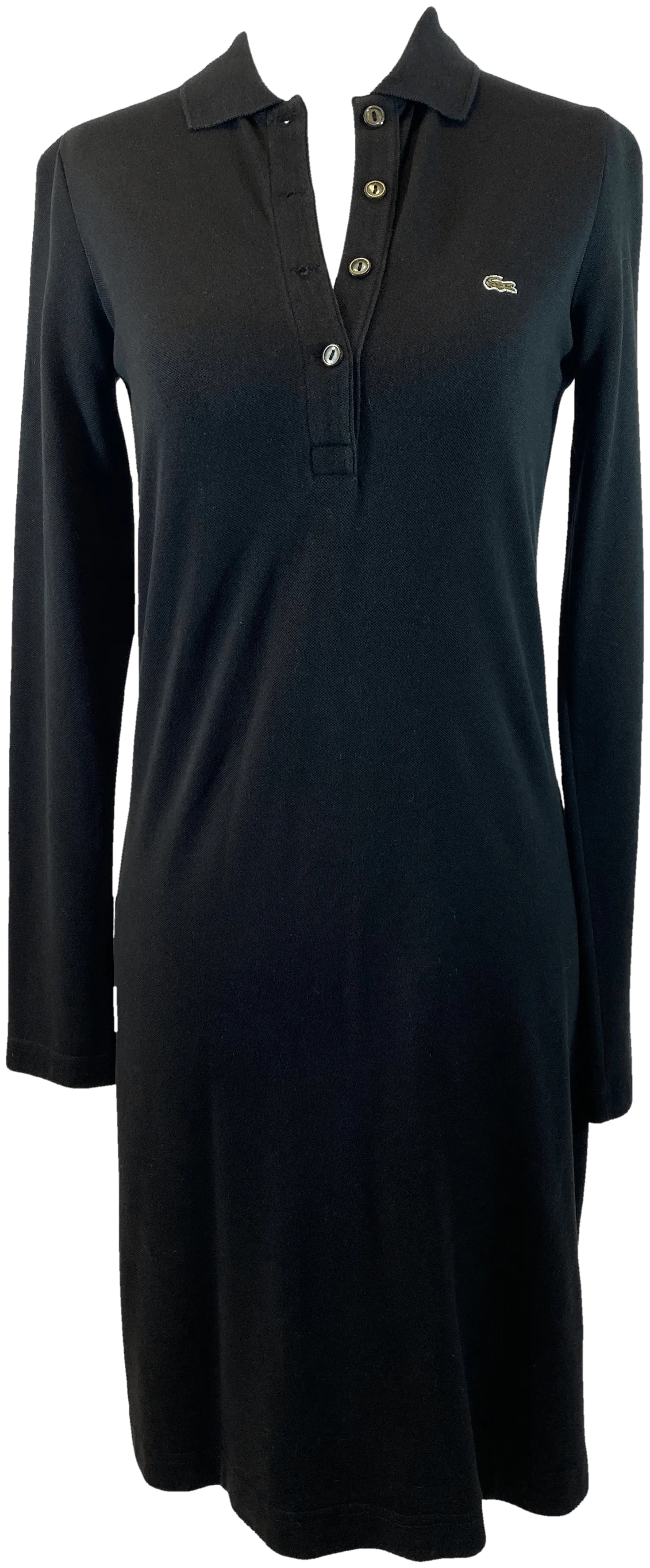 00's Black Polo Dress by Lacoste