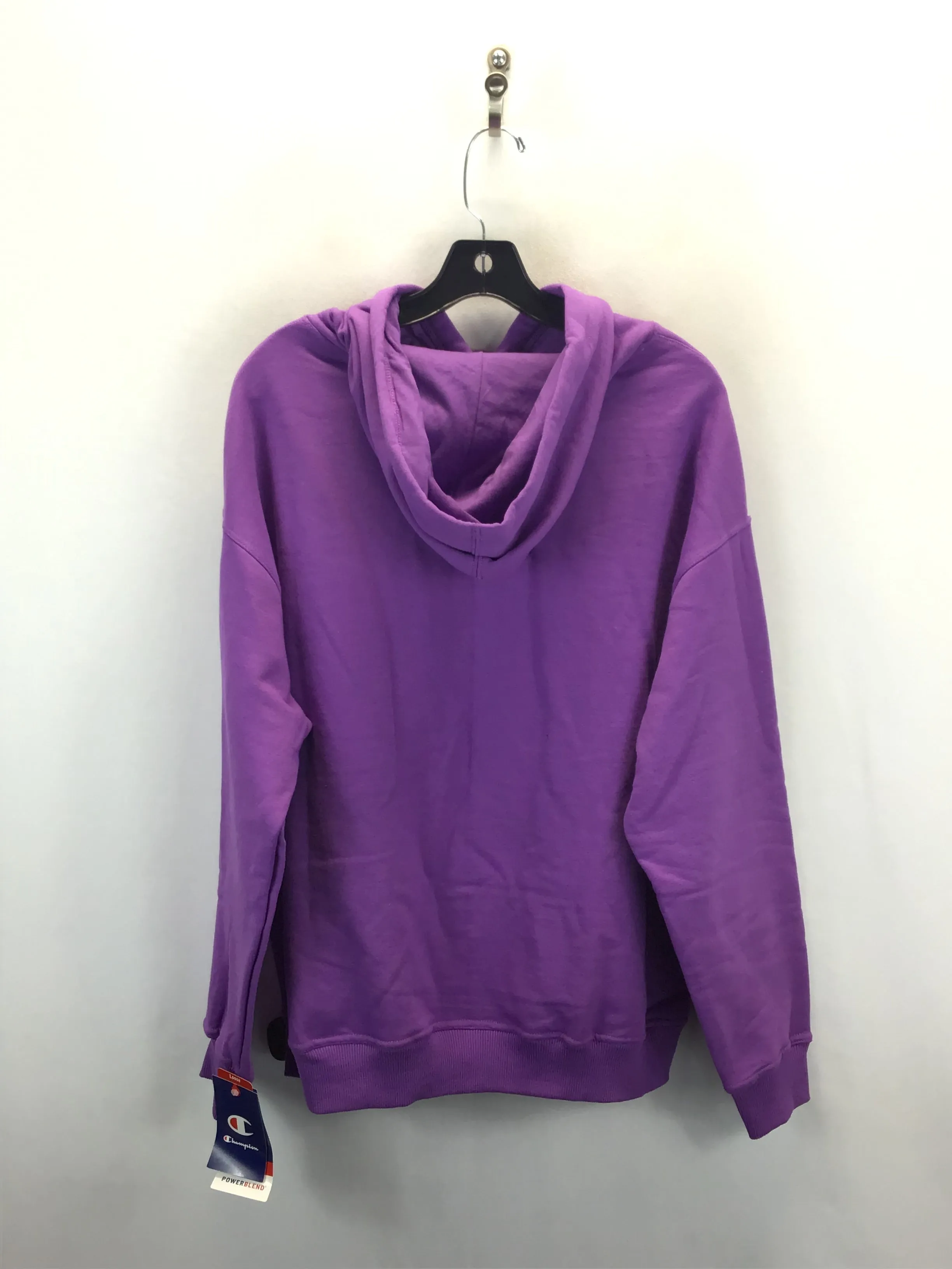 Athletic Sweatshirt Hoodie By Champion In Purple, Size: 1x