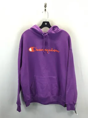 Athletic Sweatshirt Hoodie By Champion In Purple, Size: 1x