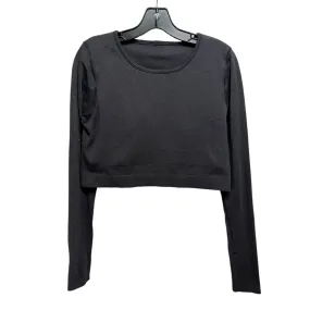 Athletic Top Long Sleeve Crewneck By Lululemon In Black, Size: 12