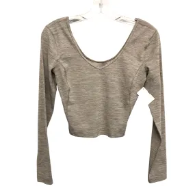 Athletic Top Ls Crewneck By Lululemon In Grey, Size:S