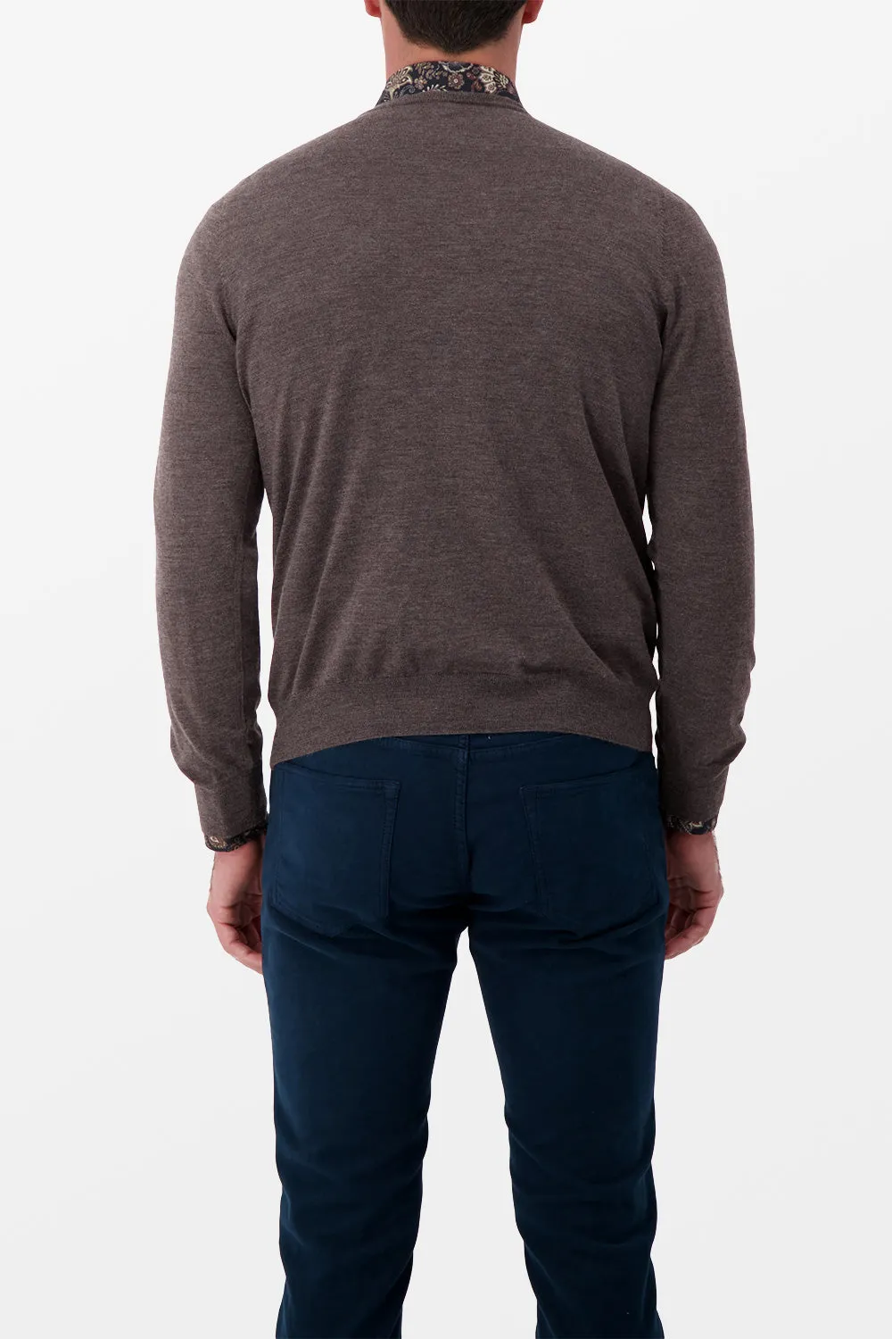 Barba Napoli Brown Cashmere Sweater