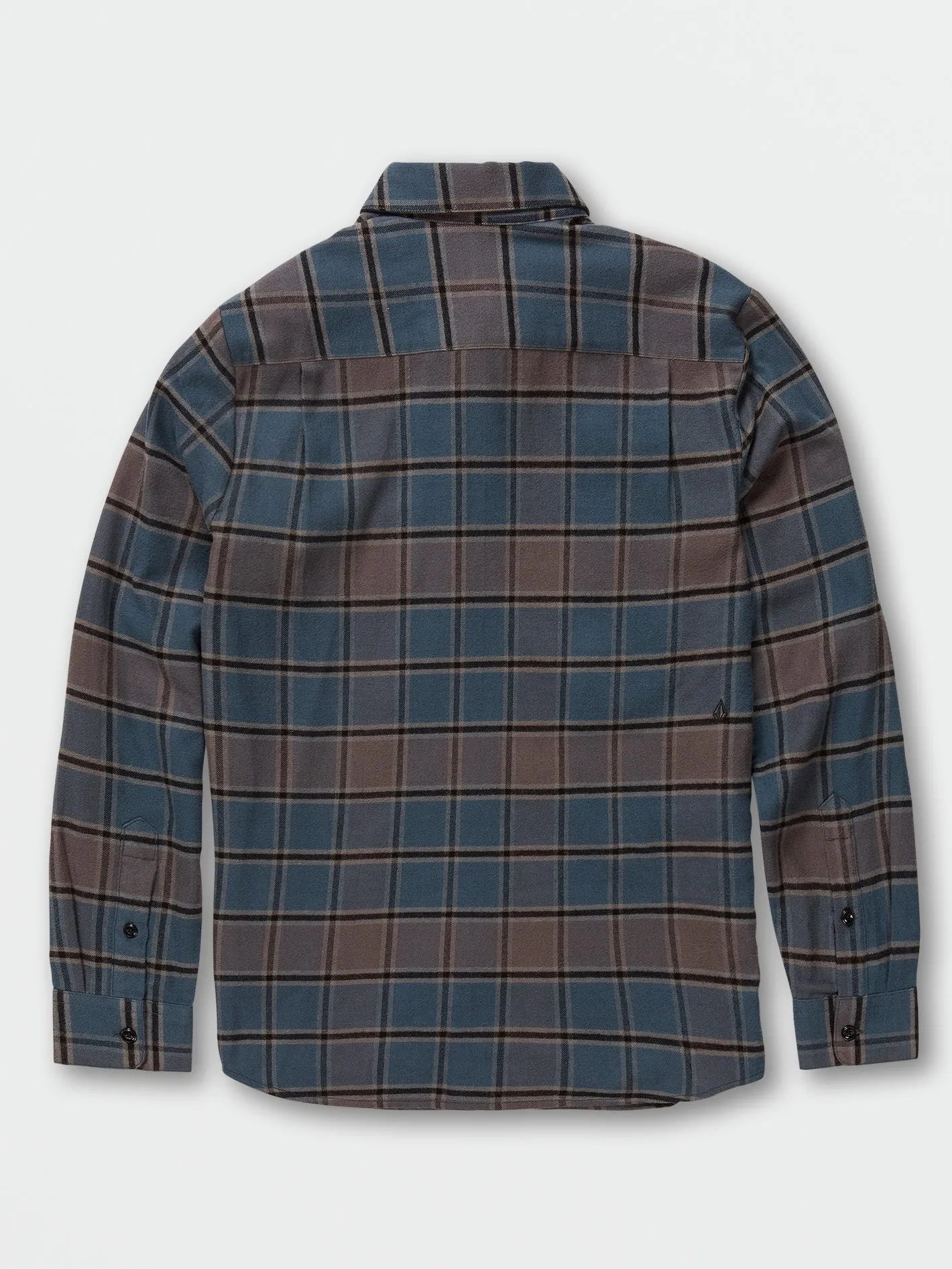 Big Boys Caden Plaid Long Sleeve Flannel - Marina Blue