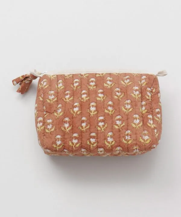 Block Print Quilted Pouch - M