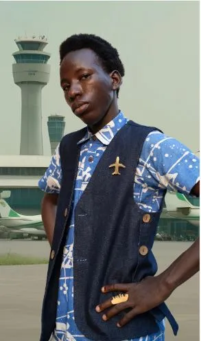 Bloke Boat Batik Shirt with coconut shell buttons