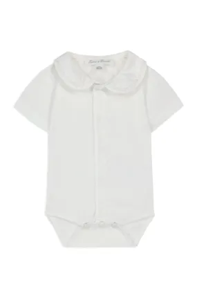 Bodysuit - Ecru Round neck