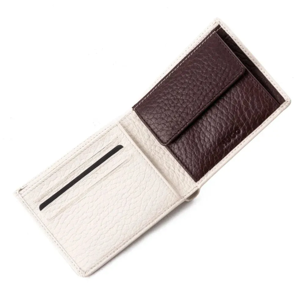 BOSS Printed HUGO logo Bi-Fold Wallet - WHT