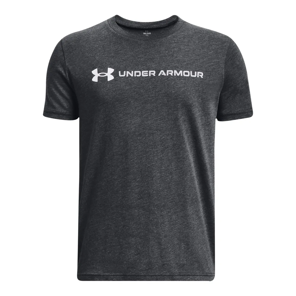 Boys' Under Armour Youth Wordmark Short Sleeve