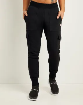 Champion Reverse Weave Cargo Black Joggers