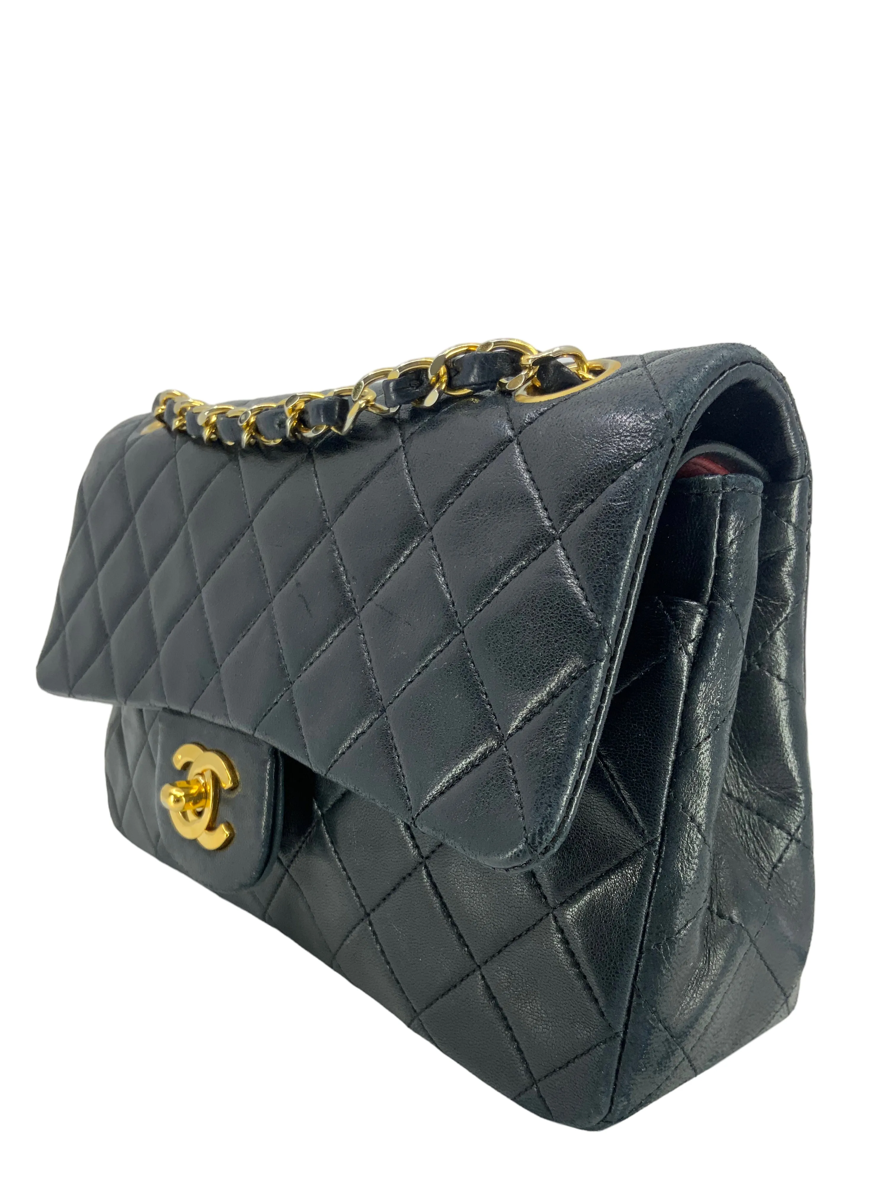 Chanel Quilted Lambskin Small Classic Double Flap Bag