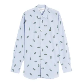 COMME des GARÇONS Shirt x Lacoste Button Up Woven Shirt - Blue/White