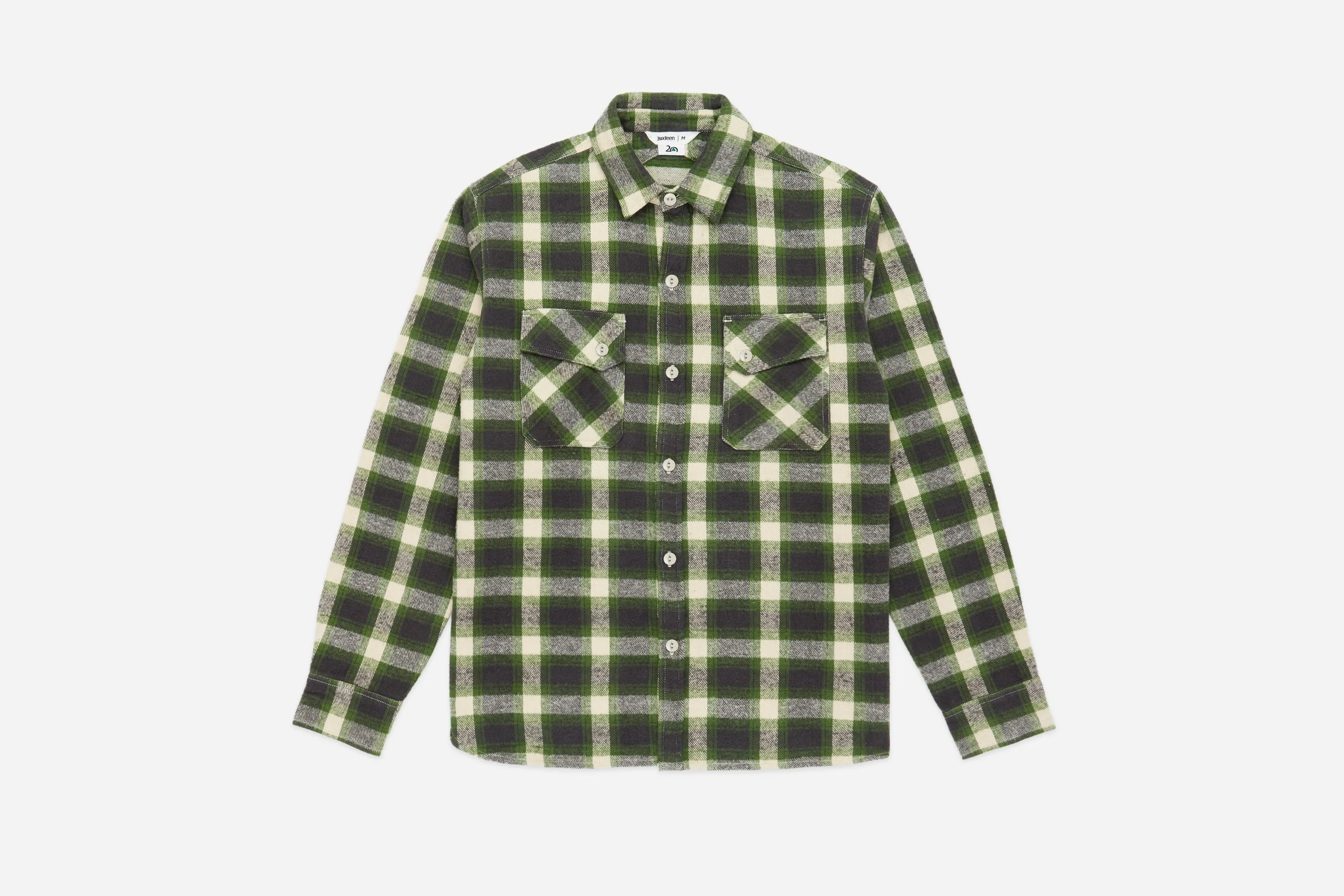 Crosscut Flannel ~ Emerald Shaggy Check