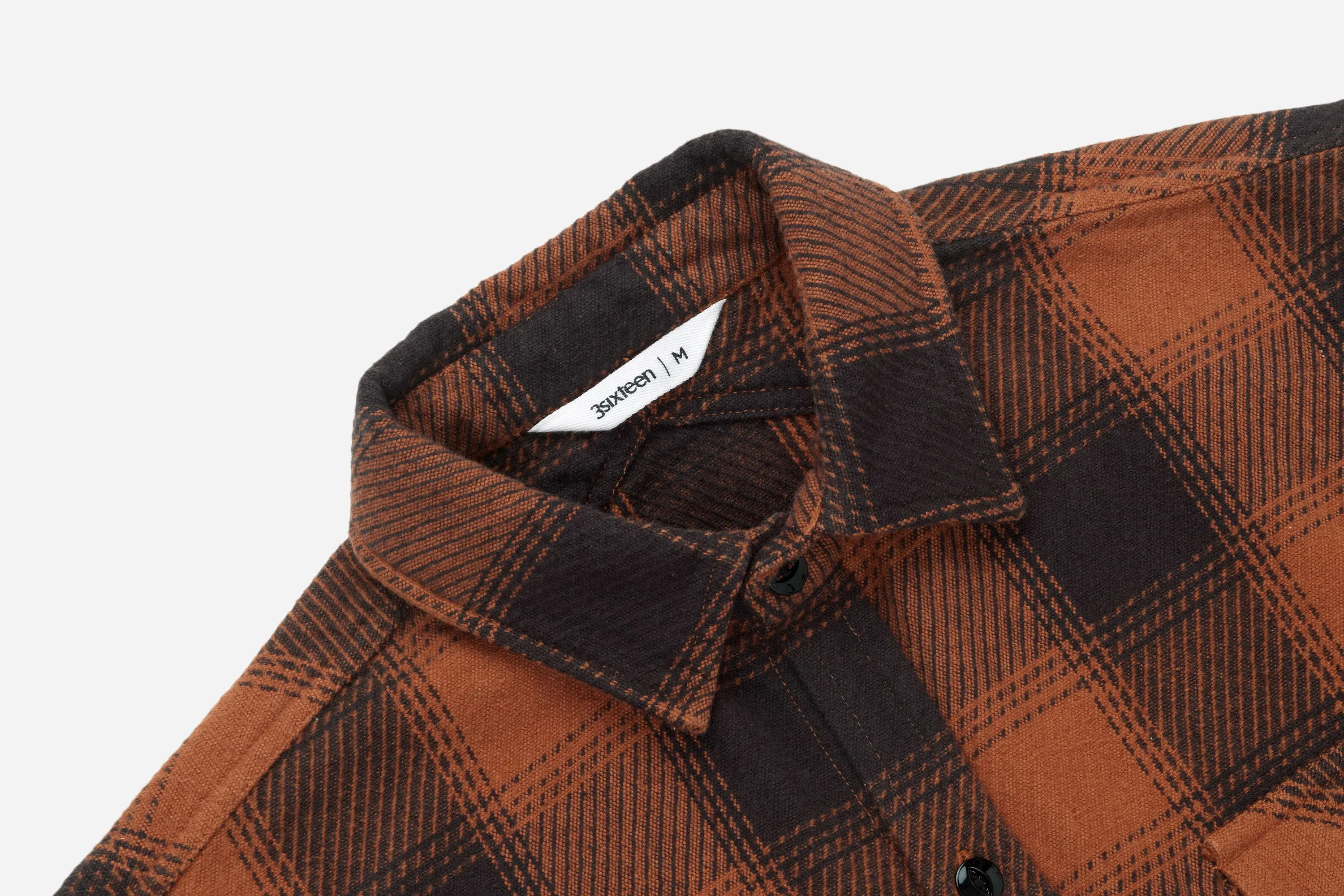 Crosscut Flannel ~ Rust Twill