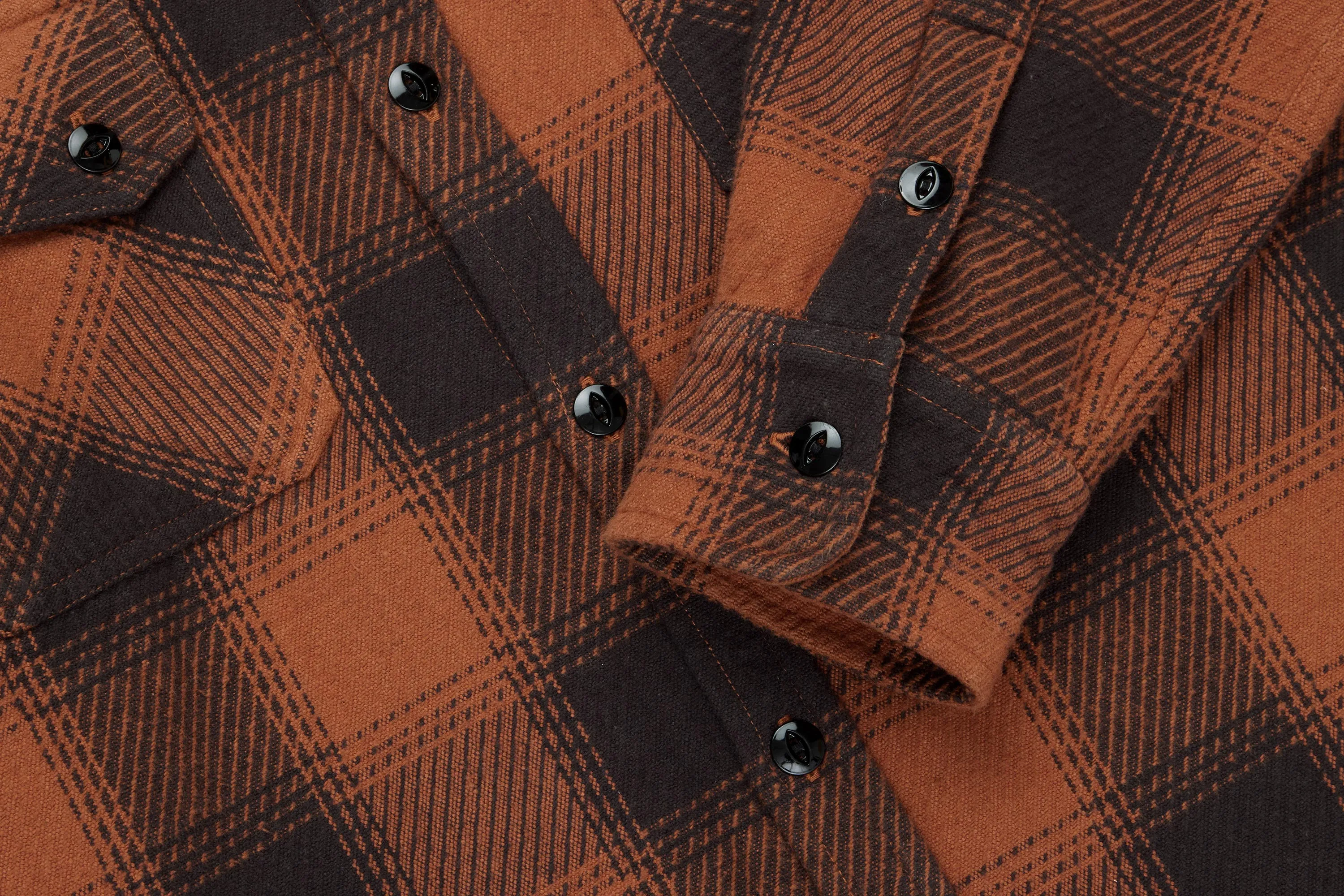 Crosscut Flannel ~ Rust Twill