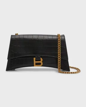 Crush XS Croc-Embossed Chain Bag