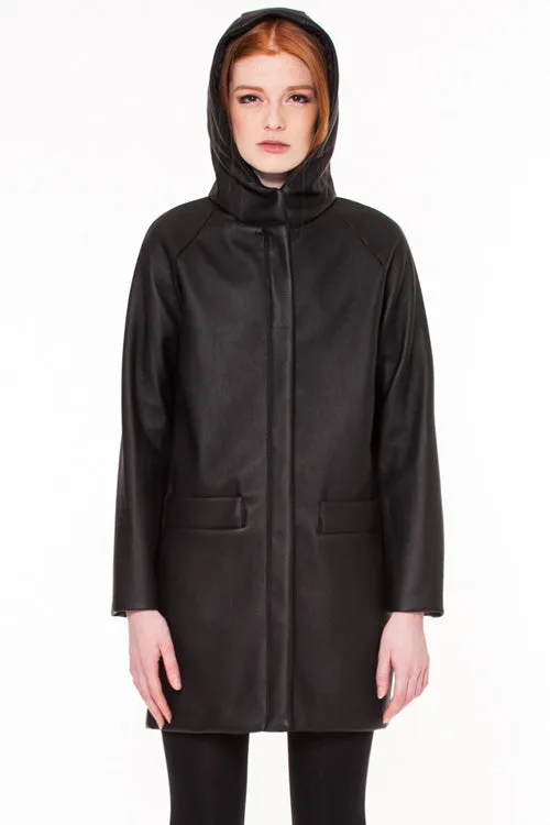 Defect | Paden Vegan Leather Coat | M