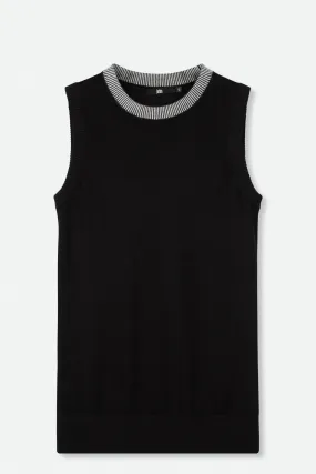 GABBY SLEEVELESS TANK IN FINE GAUGE CASHMERE