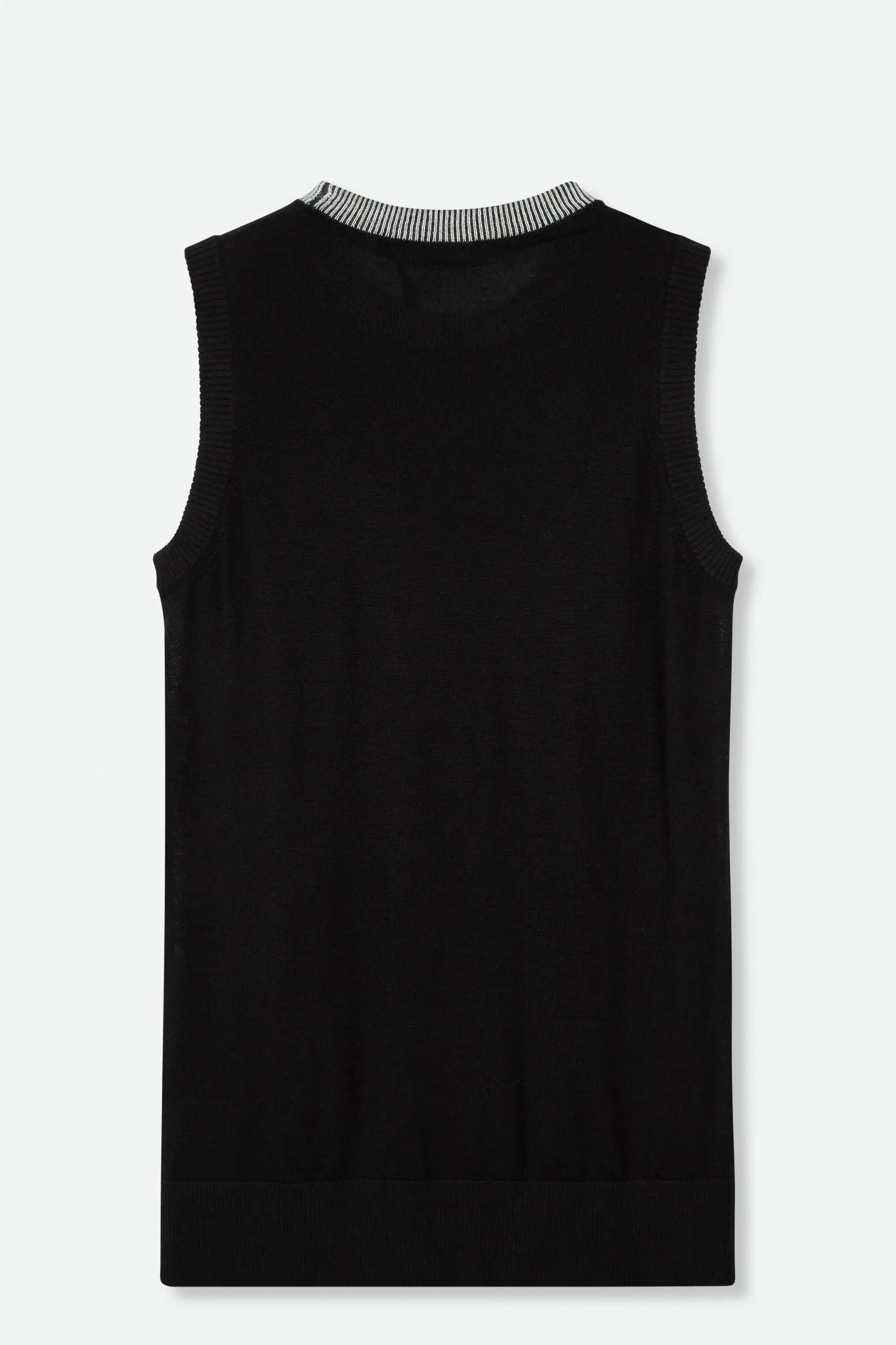 GABBY SLEEVELESS TANK IN FINE GAUGE CASHMERE