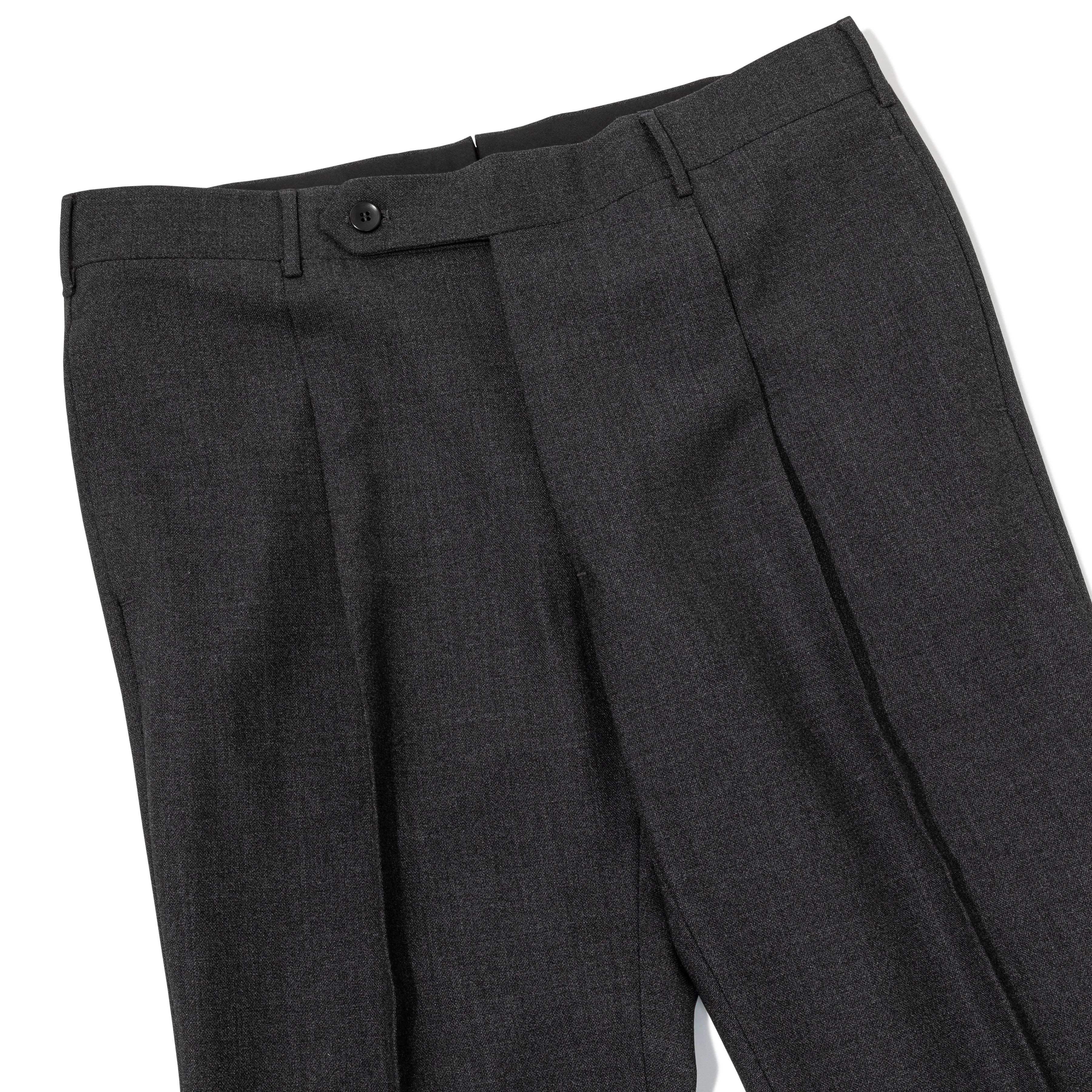 High-twist Wool Pleated Trousers