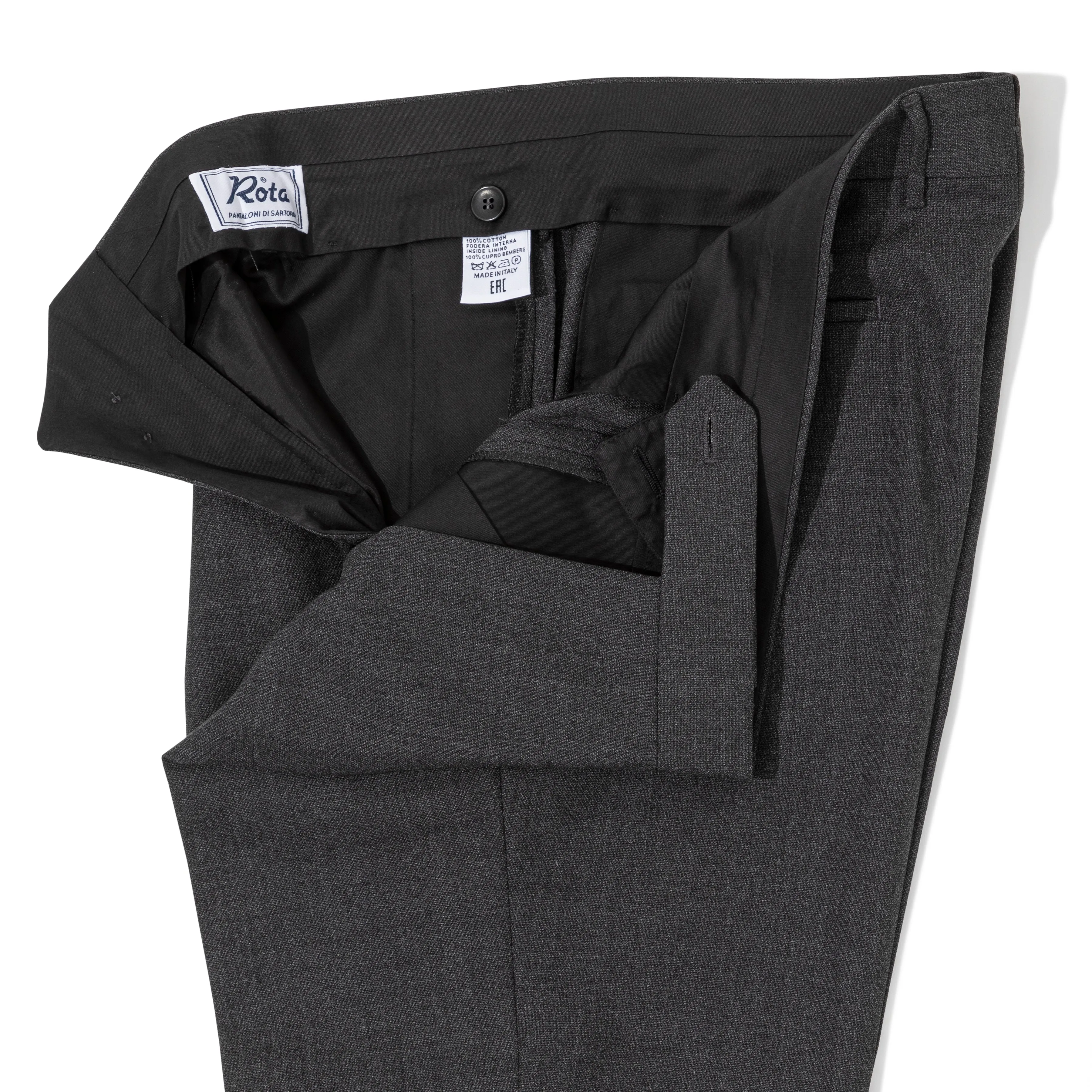 High-twist Wool Pleated Trousers