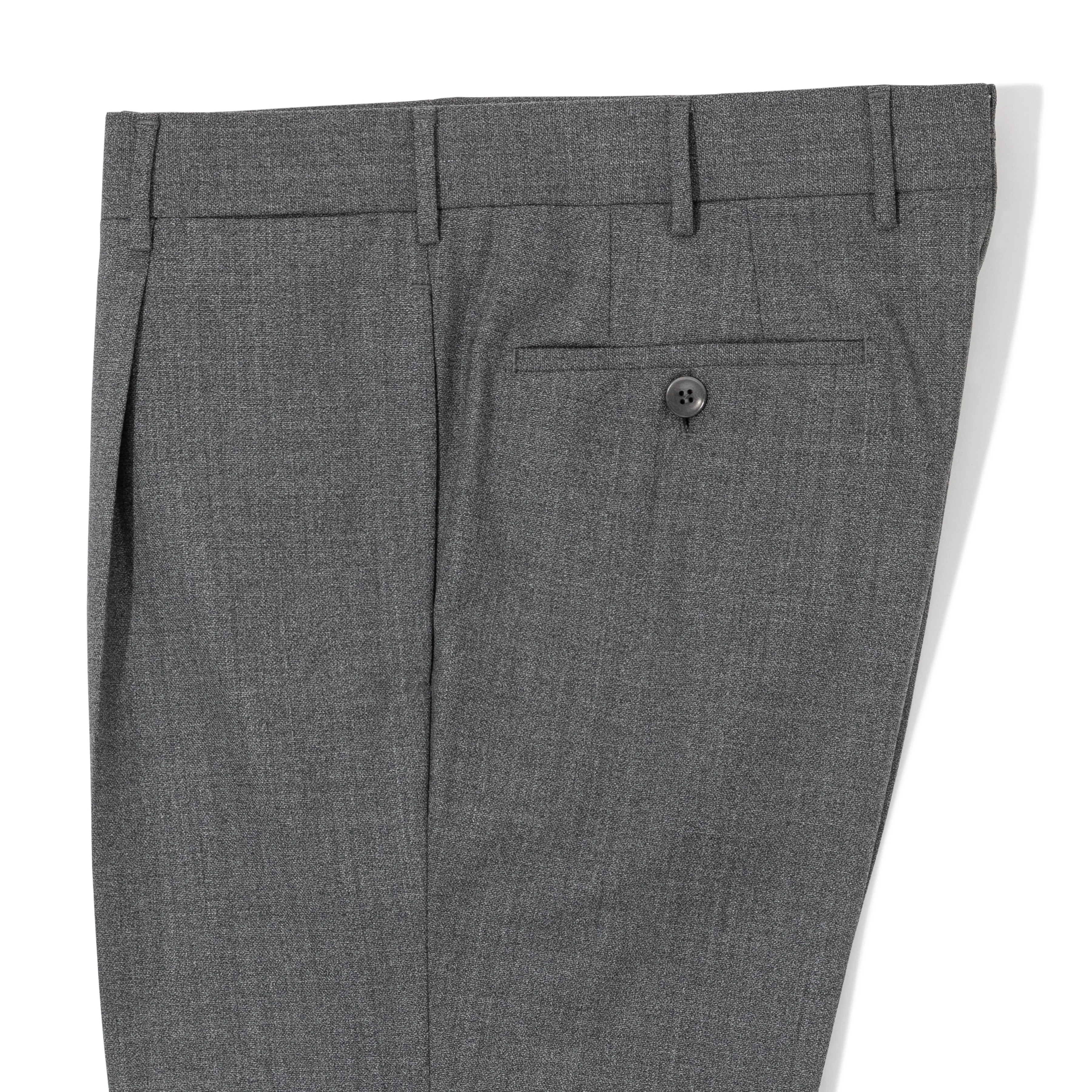 High-twist Wool Pleated Trousers