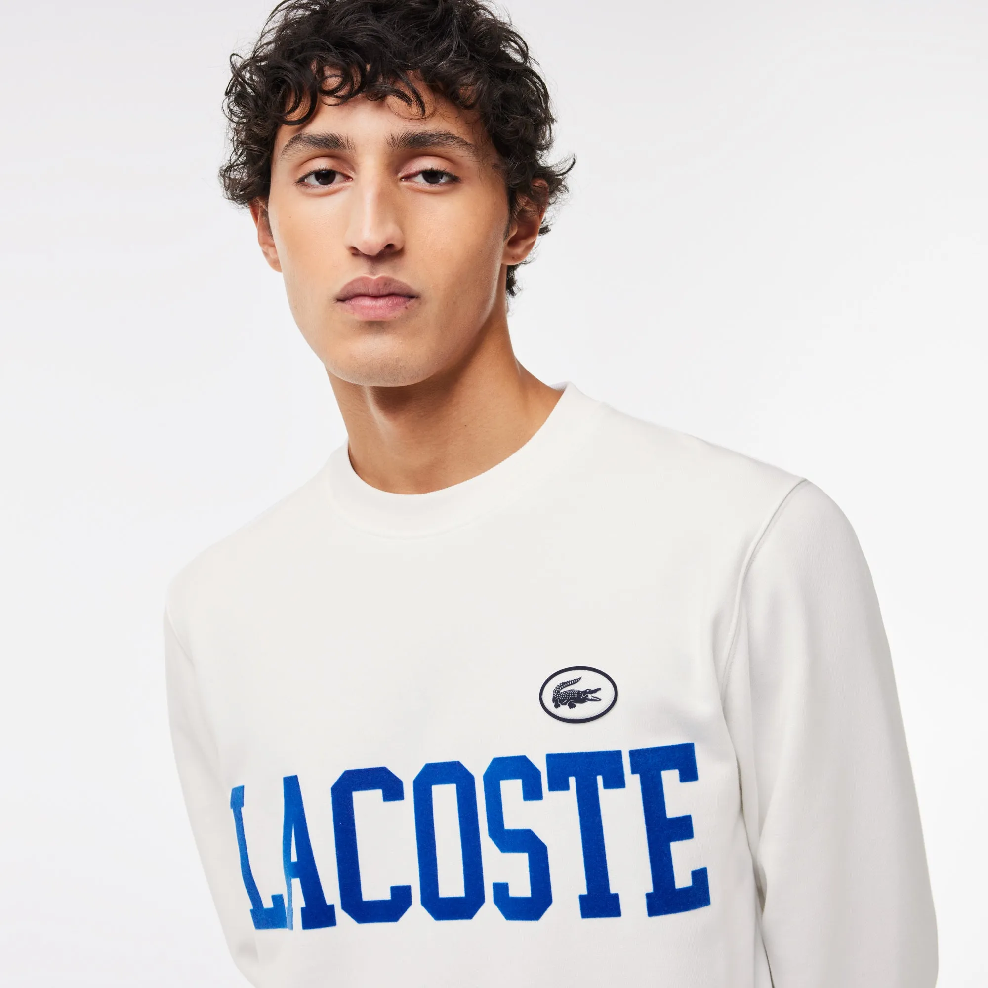 Lacoste Flocked Fleece Jogger Sweatshirt