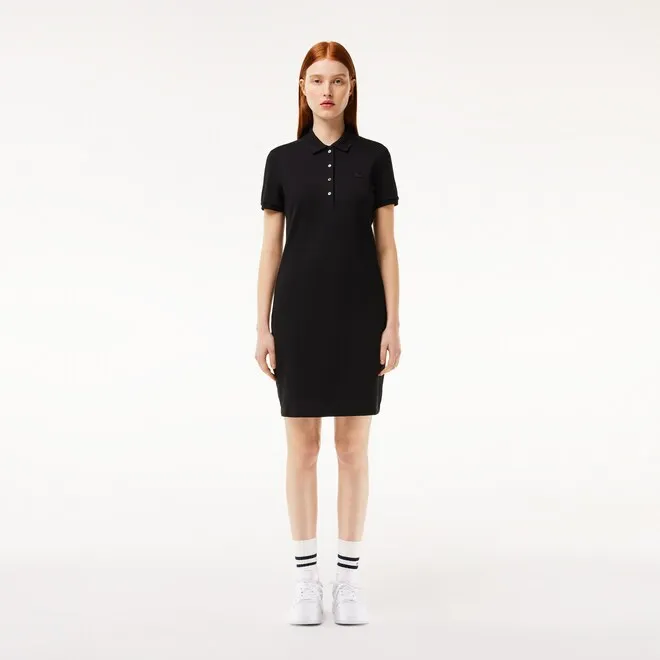 Lacoste Women's Stretch Cotton Pique Polo Dress