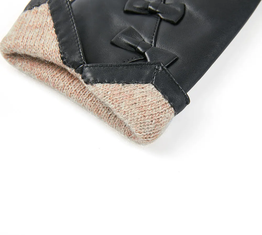 Ladies Sheepskin Wool Leather Gloves Belinda