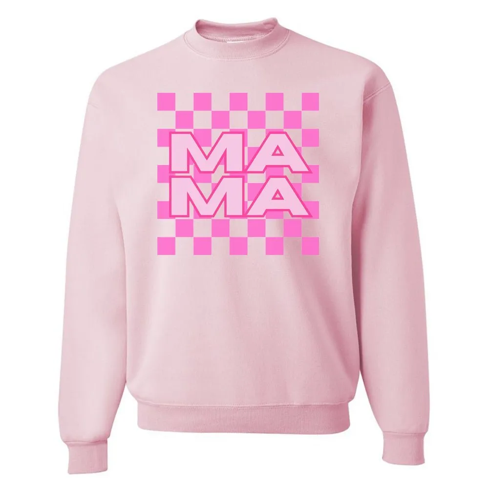 'Mama Check' Crewneck Sweatshirt