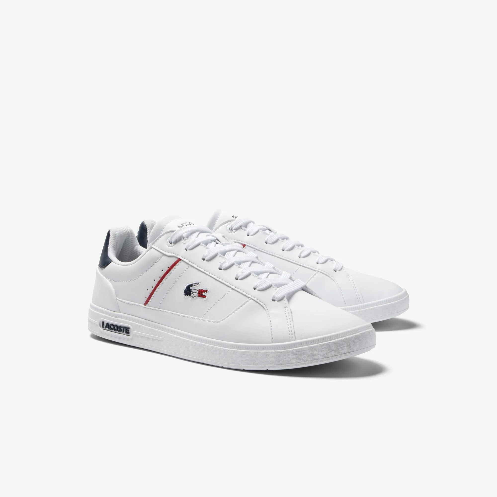 Men's Lacoste Europa Pro Leather Heel Pop Trainers