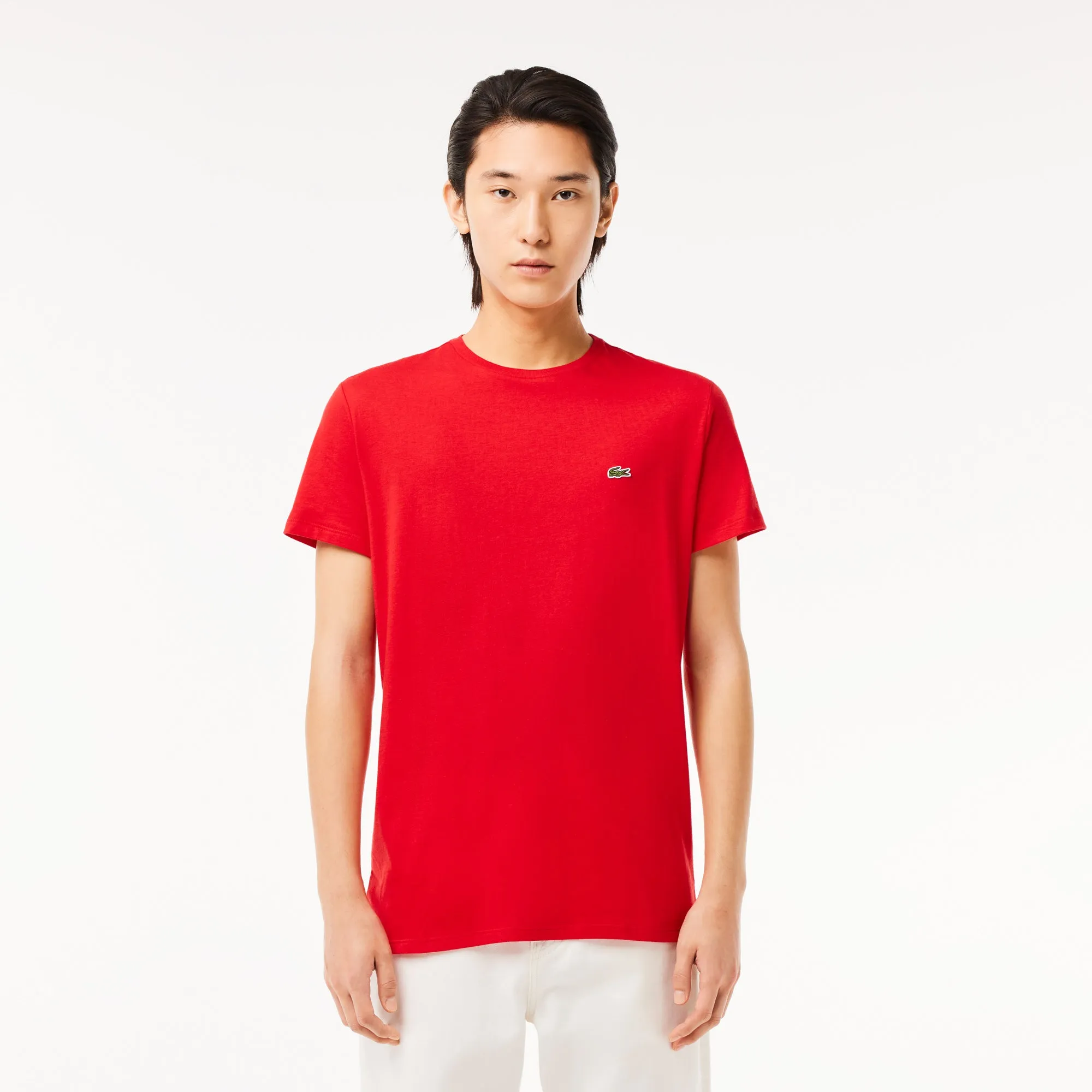 Monochrome Cotton Pima Jersey Crew Neck T-shirt