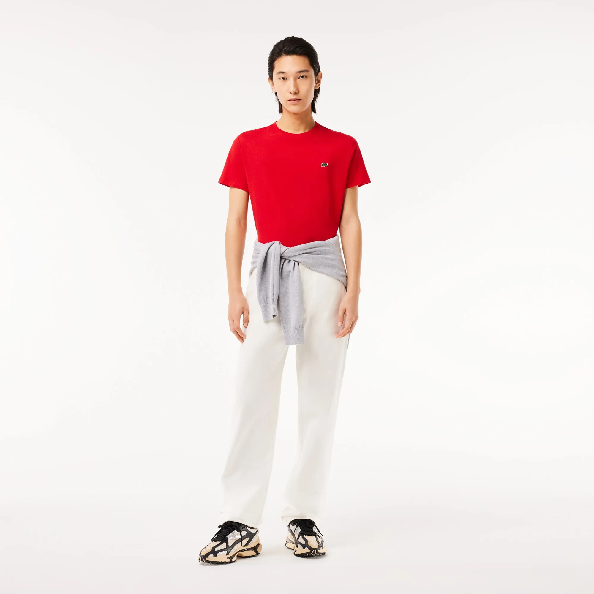 Monochrome Cotton Pima Jersey Crew Neck T-shirt