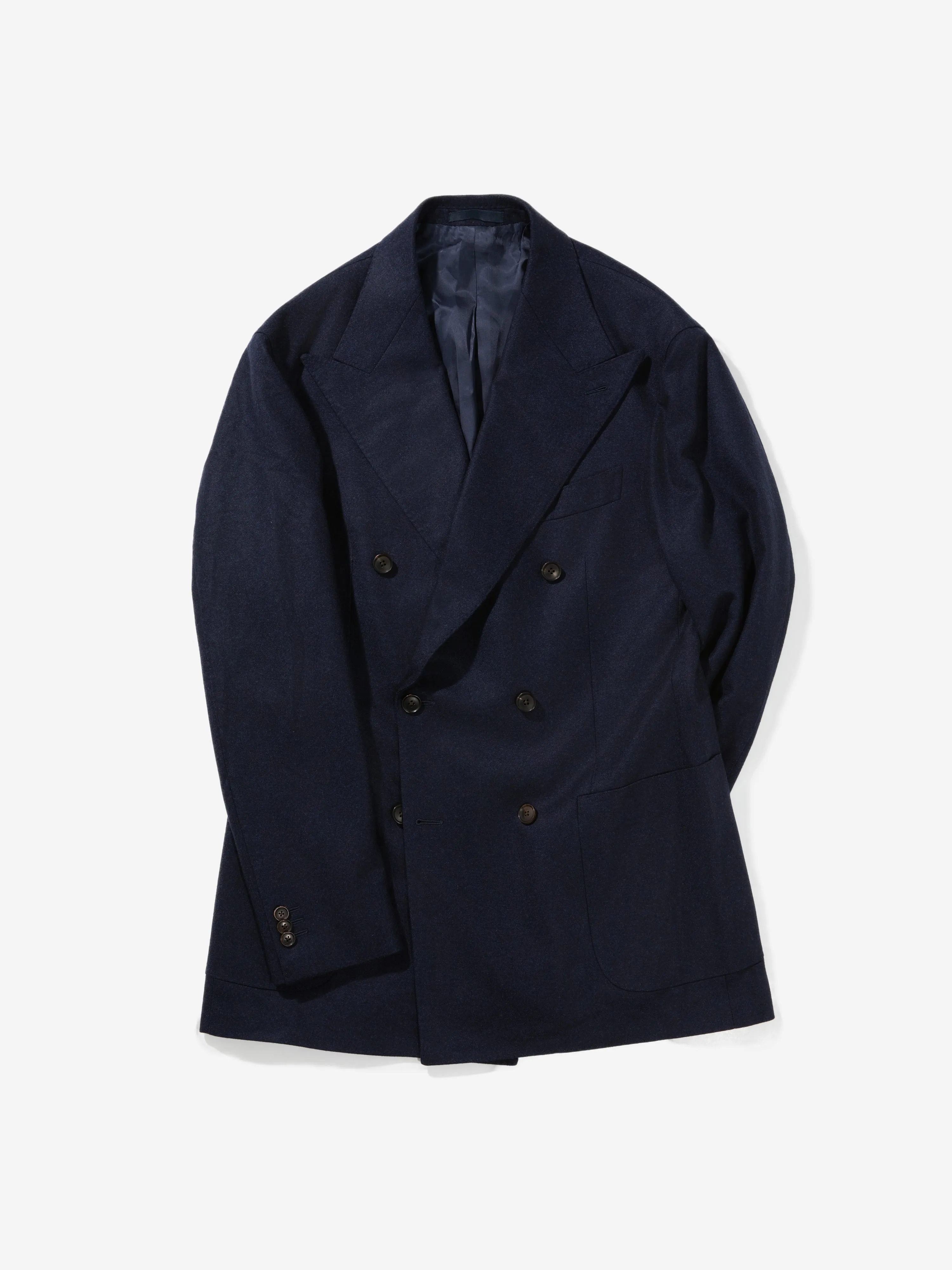 Navy Flannel Wool Suit (DB)