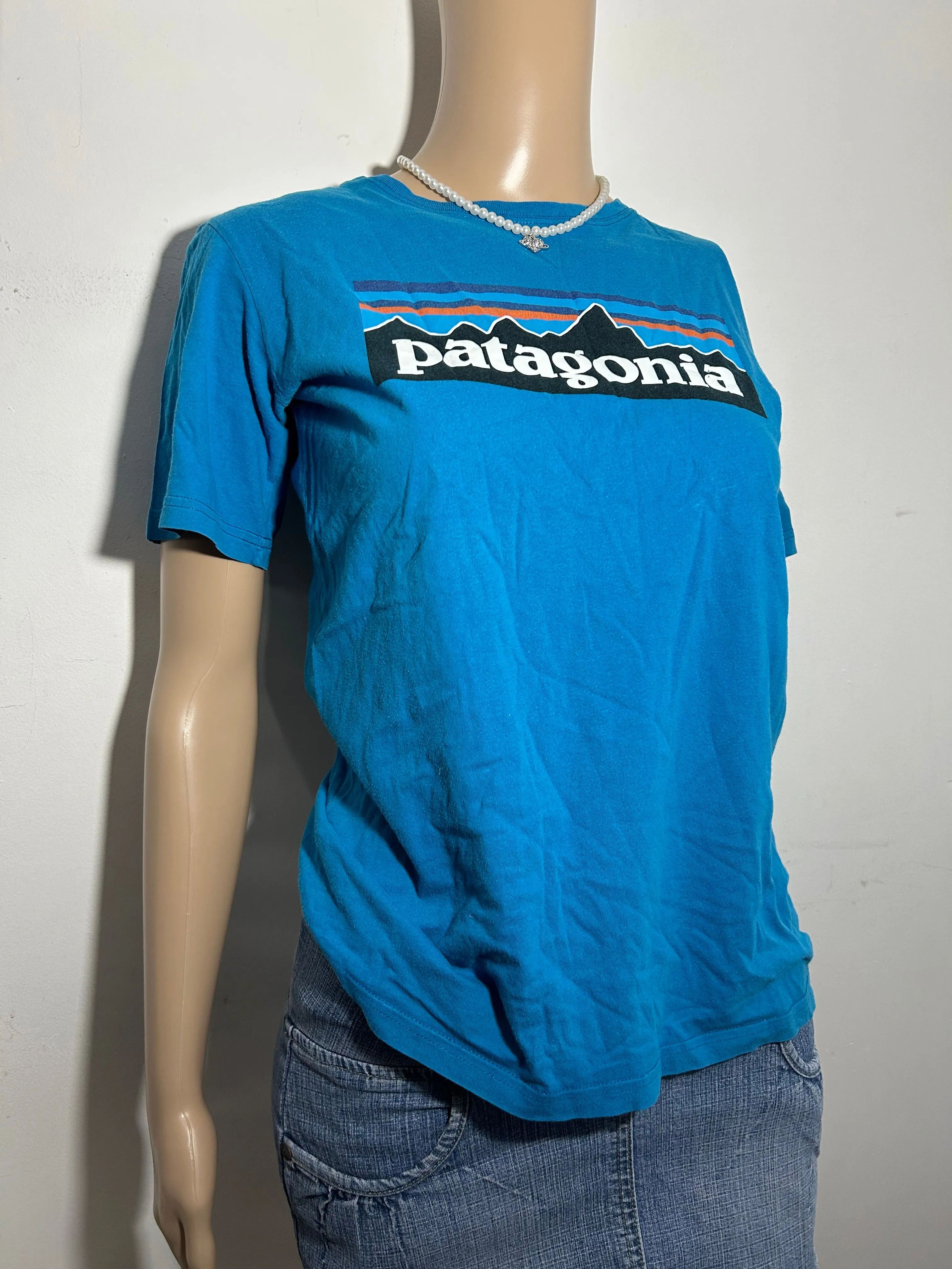 Patagonia y2k 90s y2k vintage logo tee (S/M)