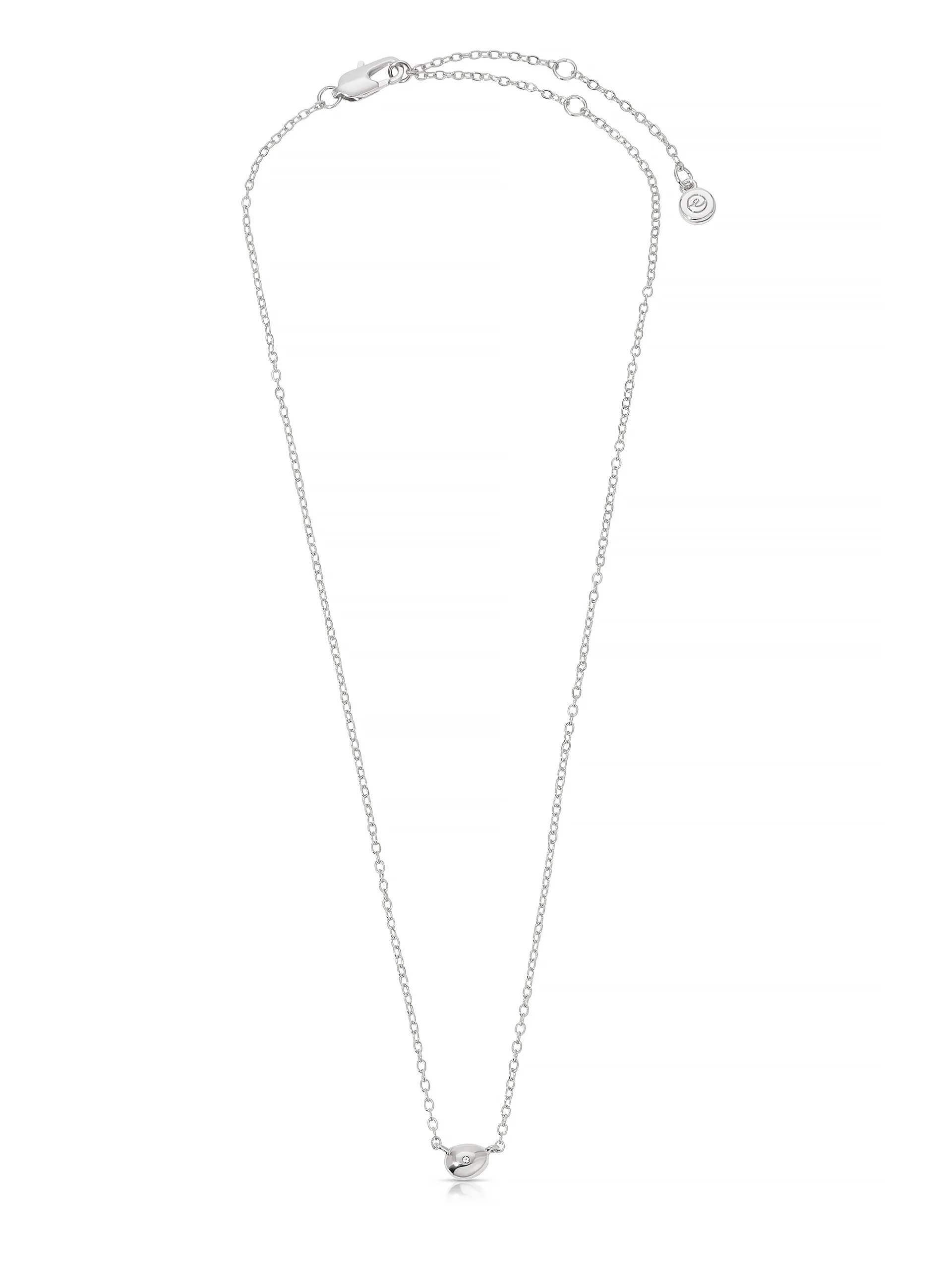 Polished Dainty Pebble Necklace