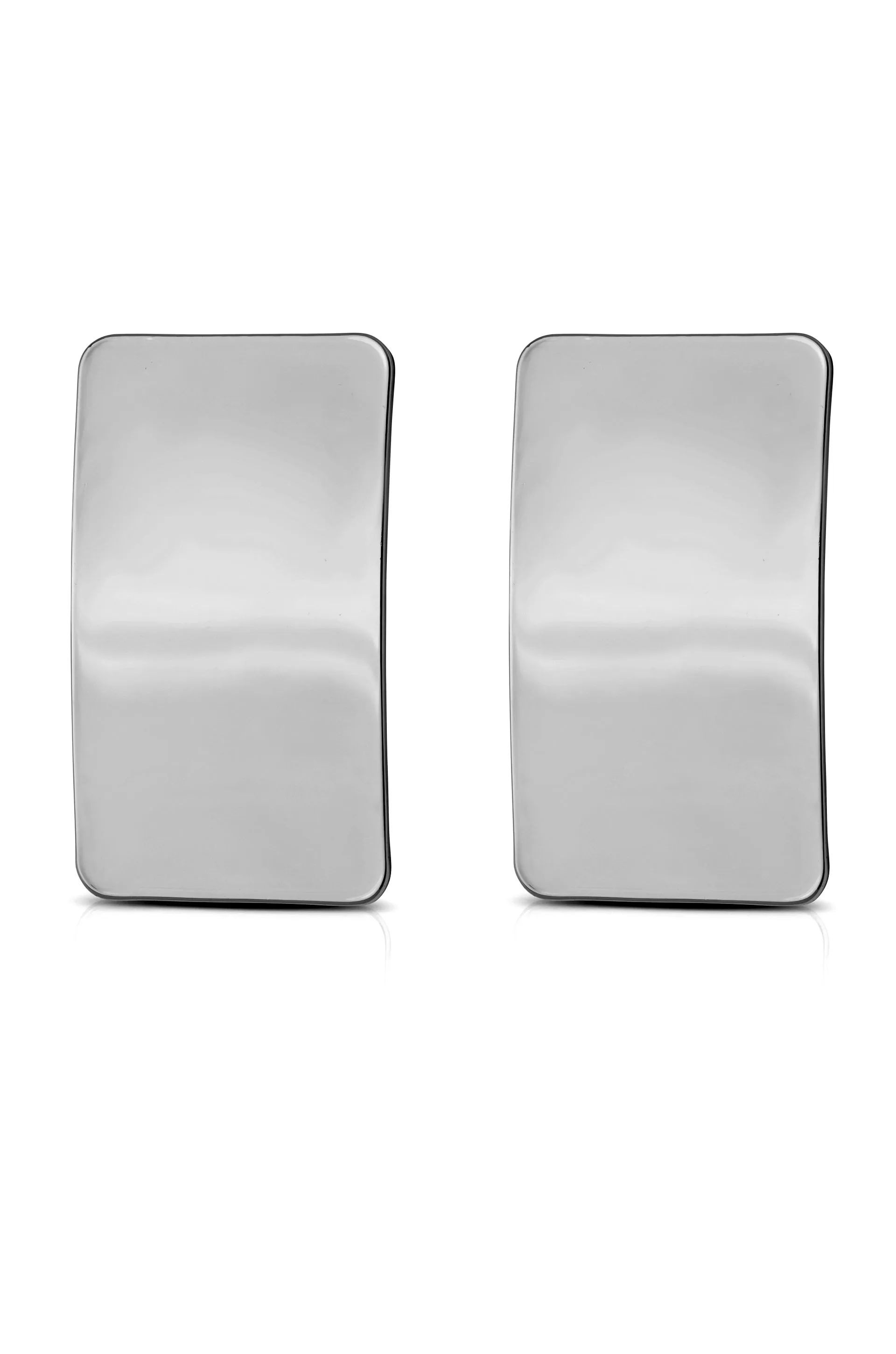 Rectangle Metal Stud Earrings