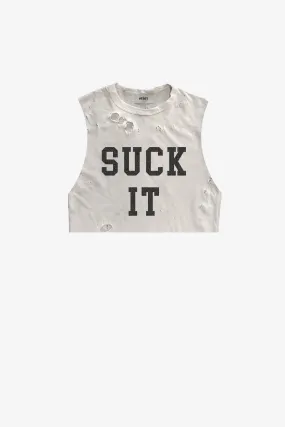 Suck It Cropped Thrasher Tank