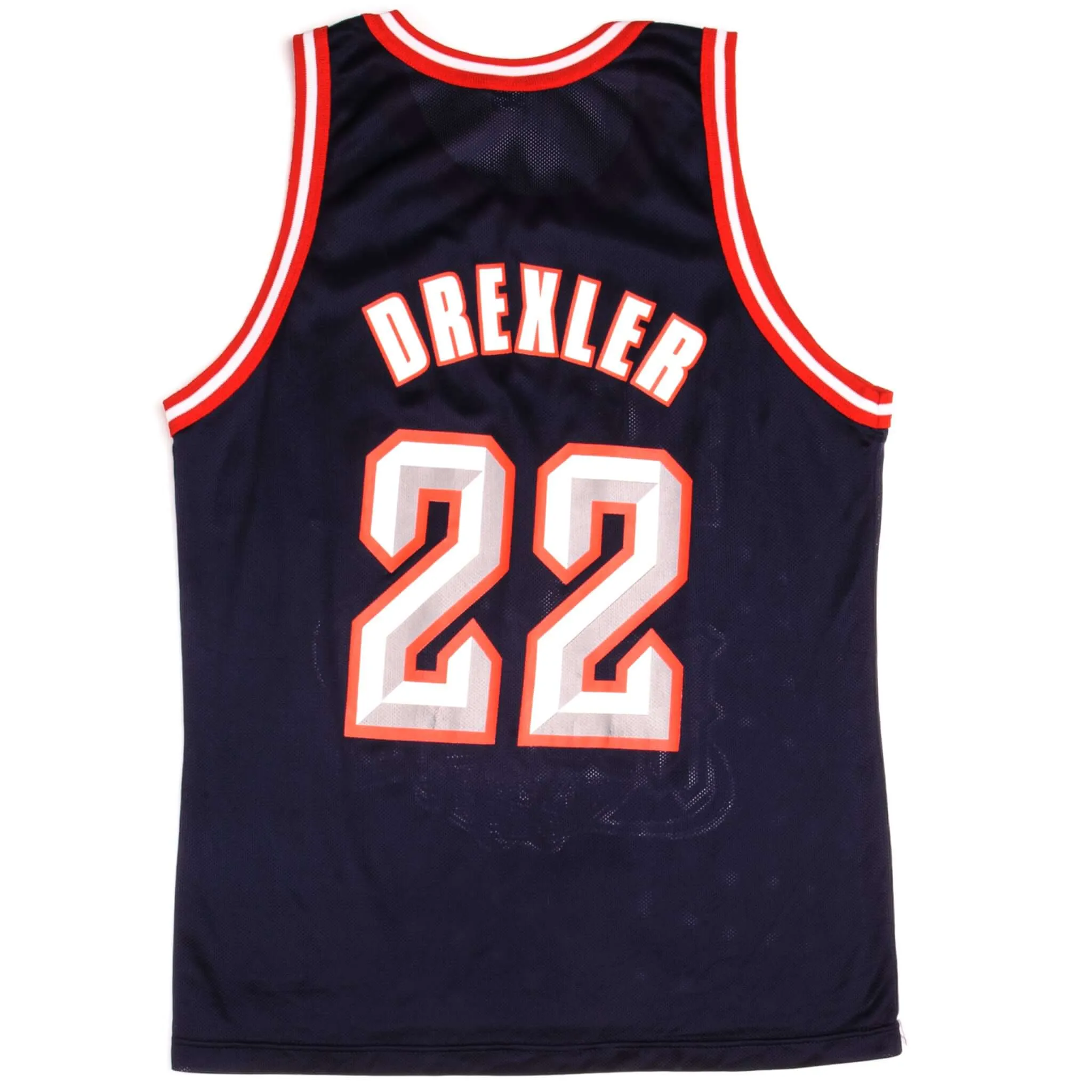 VINTAGE CHAMPION NBA HOUSTON ROCKETS DREXLER #22 JERSEY 1994-1998 SIZE 44