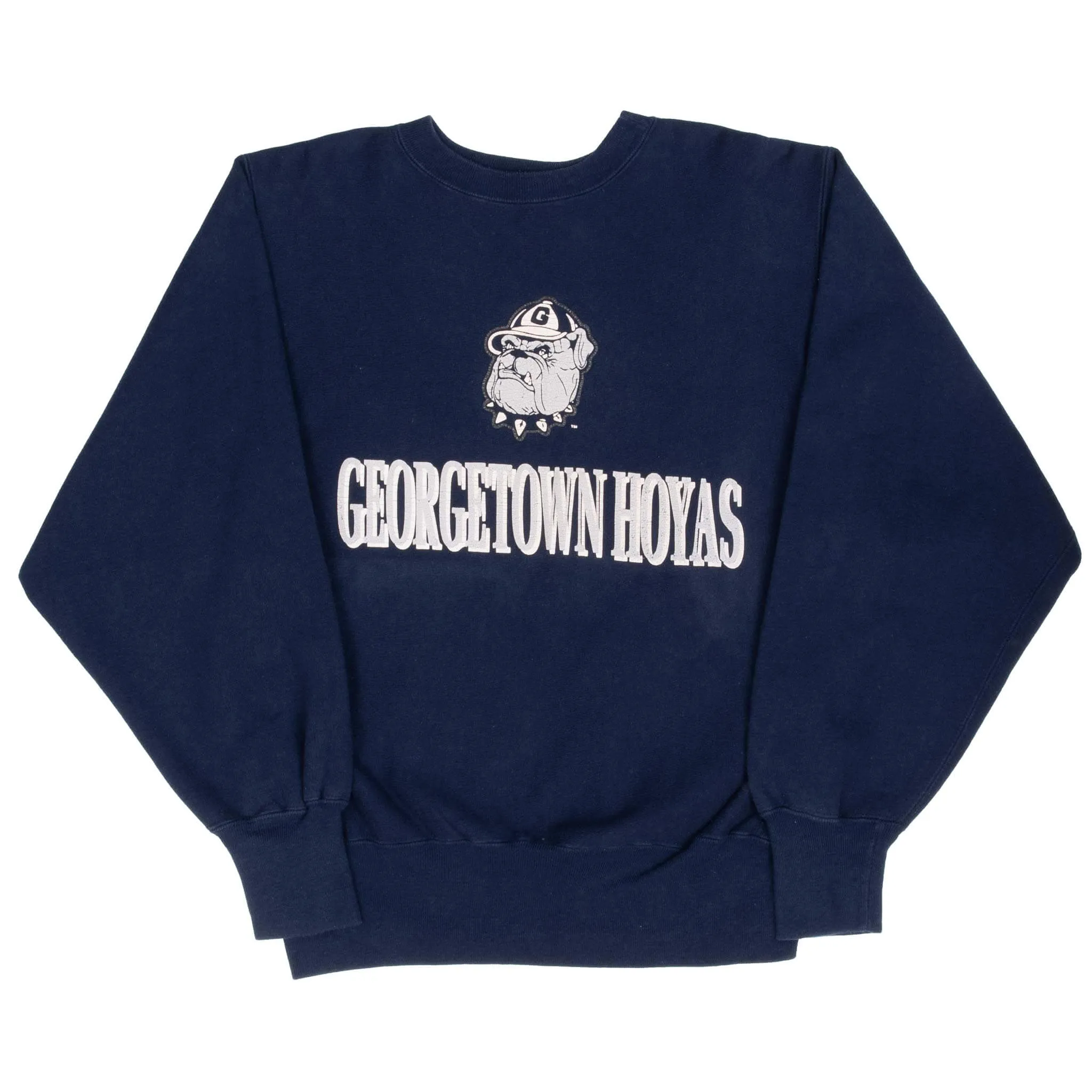 VINTAGE CHAMPION REVERSE WEAVE GEORGETOWN HOYAS SWEATSHIRT 1990S MEDIUM MADE USA